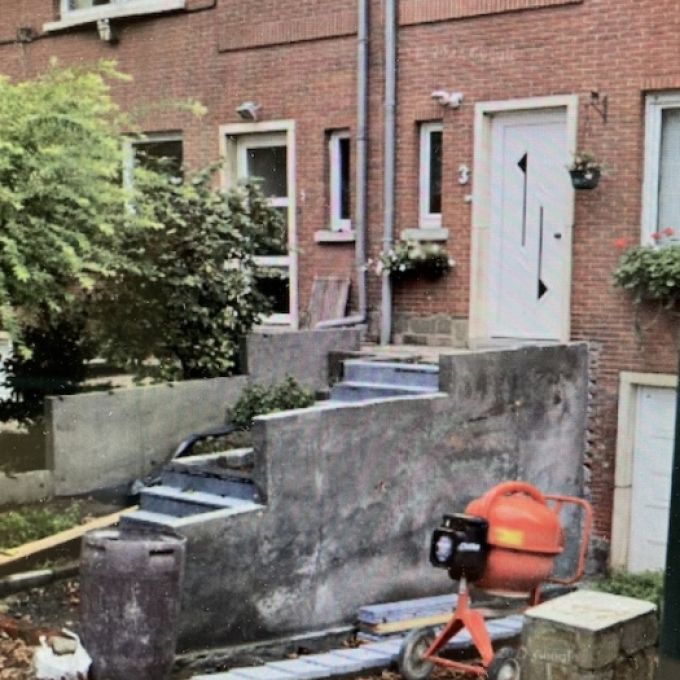 Rénovation des allées d'entrée et de garage à Uccle