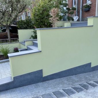 Rénovation des allées d'entrée et de garage à Uccle
