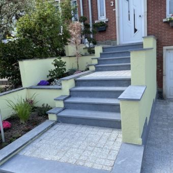Rénovation des allées d'entrée et de garage à Uccle