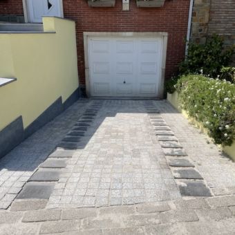 Rénovation des allées d'entrée et de garage à Uccle