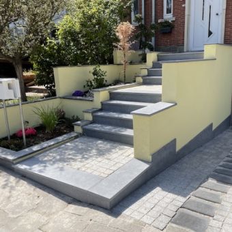 Rénovation des allées d'entrée et de garage à Uccle