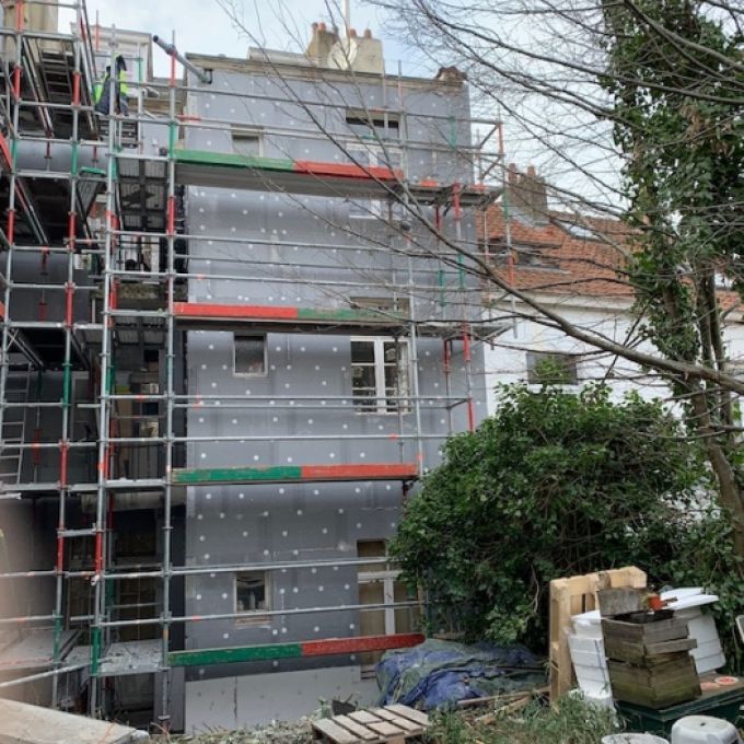 Rénovation d'un immeuble à appartements à Watermael-Boitsfort
