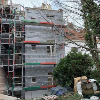 Rénovation d'un immeuble à appartements à Watermael-Boitsfort